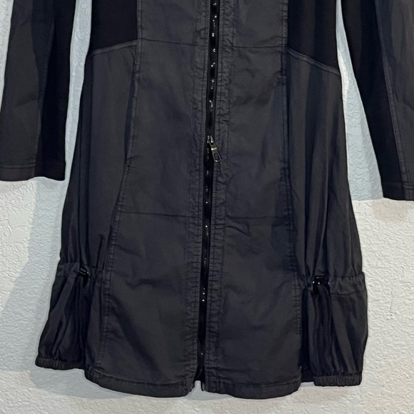 XCVI Winifred jacket dress full zip mixed media above the knee Lagenlook Artsy - Picture 3 of 8